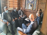  برگزاری اولین جلسه کاری فرماندار  پردیس در جوار مزار مطهر شهدا 