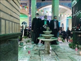 عطر افشانی مزار مطهر پنج شهید گمنام پردیس با حضور فرماندار 