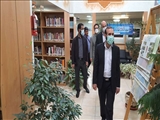 بازدید فرماندار شهرستان پردیس از کتابخانه دانش شهرداری پردیس 