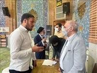 هفتمین میز خدمت شهرستان در مصلی نماز جمعه برگزار شد 