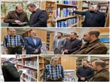 بازدید معاونان و مدیر حوزه فرماندار از کتابخانه دانش‌ شهرداری پردیس