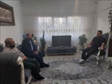 دیدار فرماندار پردیس با خانواده شهید والامقام زمان زاده