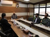 دیدار رئیس بیمه سلامت شهرستان پردیس با فرماندار
