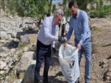 پاکسازی حاشیه رودخانه جاجرود در شهرستان پردیس به مناسبت روز زمین پاک