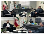دیدار رئیس اداره بازرسی فرمانداری با بخشدار بومهن