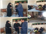 دیدار رئیس اداره بهزیستی با خانواده پاسدار شهید جهانی به مناسبت هفته بهزیستی