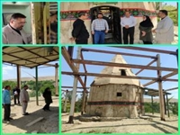 بازدید میدانی جهت مقاوم سازی بقعه و بررسی احداث شبستان آستان امام زاده قاسم (ع) دهستان گلخندان