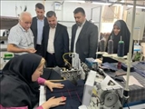 بازدید از واحد تولید پوشاک در بخش بومهن