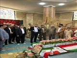 حضور در مراسم هفته دفاع مقدس