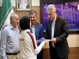 تجلیل فرماندار پردیس از بانوی مدال آور در عرصه های بین المللی