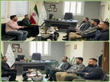 دیدار مدیر جهاد کشاورزی شهرستان پردیس با بخشدار بومهن