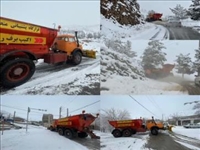 نمک‌پاشی برای پیشگیری از یخبندان در روستاهای منطقه