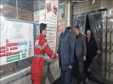 بازدید شبانه فرماندار پردیس از هلال احمر شهرستان و بررسی وضعیت آمادگی پس از انجام عملیات امداد و نجات