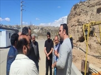 بازدید بخشدار بومهن از تصفیه‌خانه‌های روستایی