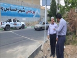 بازدید معاون عمرانی فرماندار پردیس از وضعیت تامین و توزیع آب شرب شهر پردیس