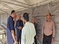 بازدید میدانی بخشدار جاجرود از موکب شرکت عمران پردیس برای بررسی روند خدمت‌رسانی به زائران امام شهید