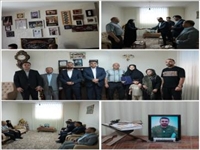 دیدار مدیریت شهری بومهن با خانواده دو شهید رمضان